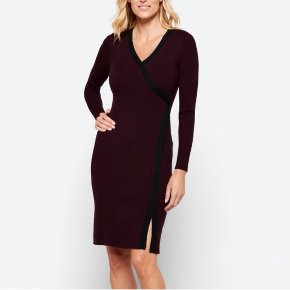 41 Hawthorn “Blaire” surplice sweater dress - Picture 9 of 16